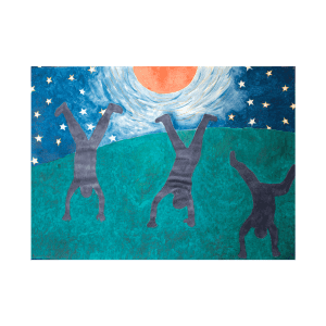 Hand-stands with Full Moon