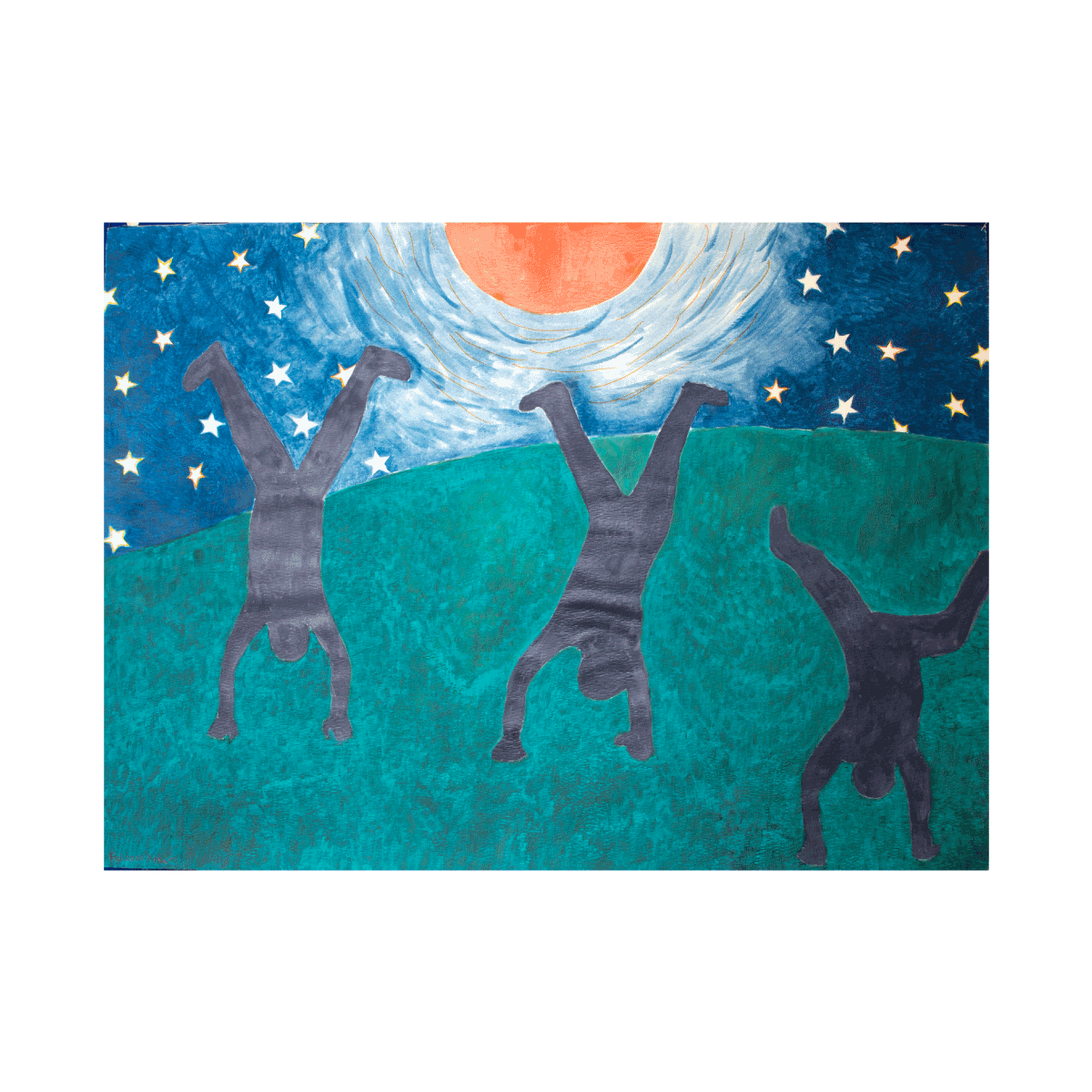 Hand-stands with Full Moon